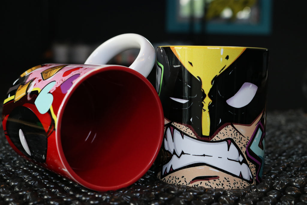 Deadpool & Wolverine Mug Set | 2x 11oz Custom Printed Ceramic Mugs