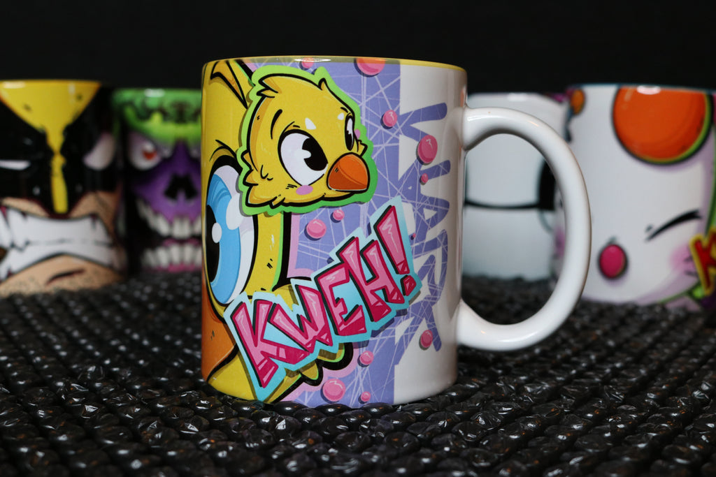 Final Fantasy Chocobo Ceramic Mug – KWEH! | 11oz Custom Printed