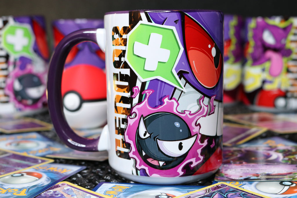 Gengar Pokémon Ceramic Mug – Haunt Your Morning | 15oz Custom Printed