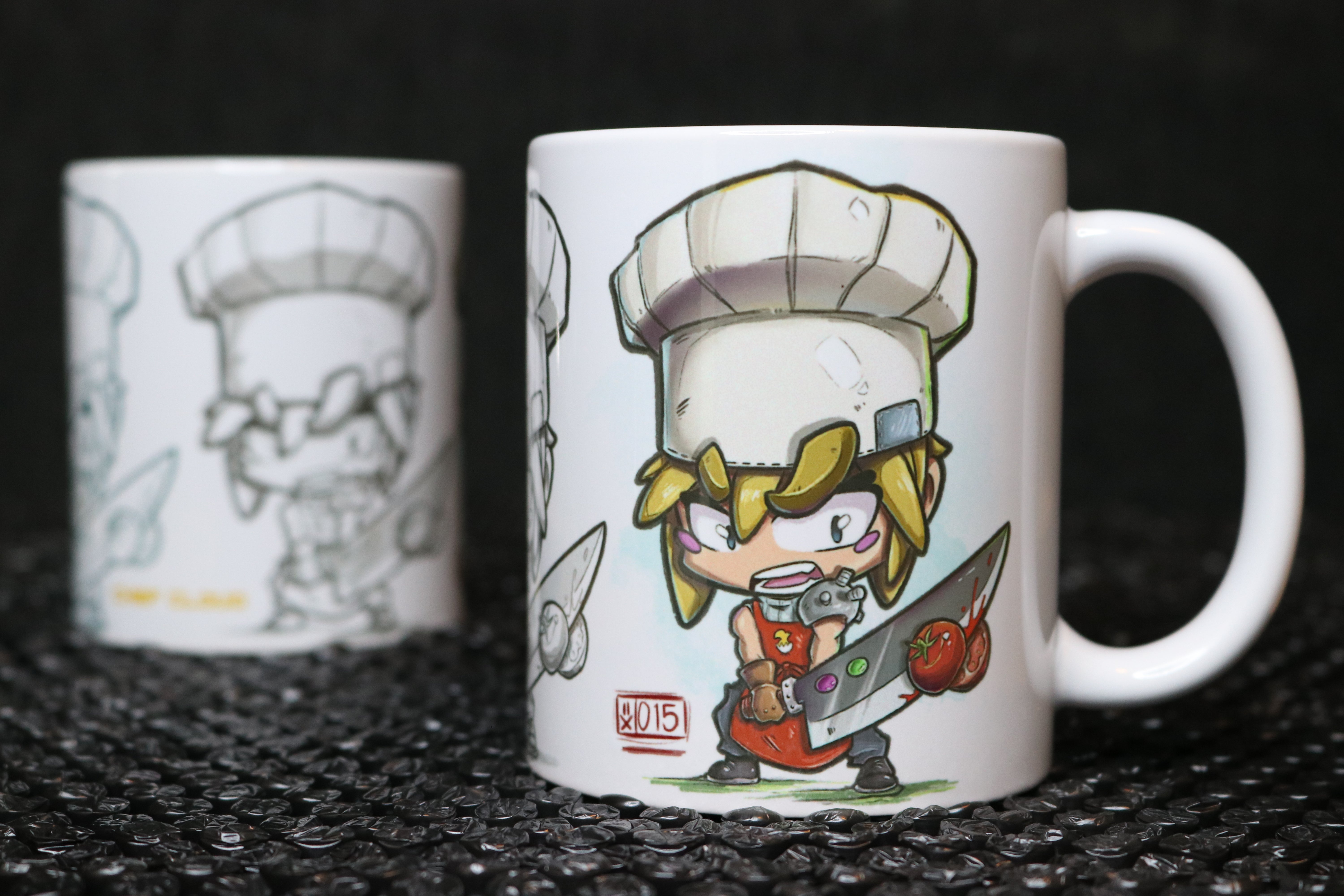Cloud Strife FFXIV Chef Chibi Mug – Custom 11oz Ceramic | Mug Tales