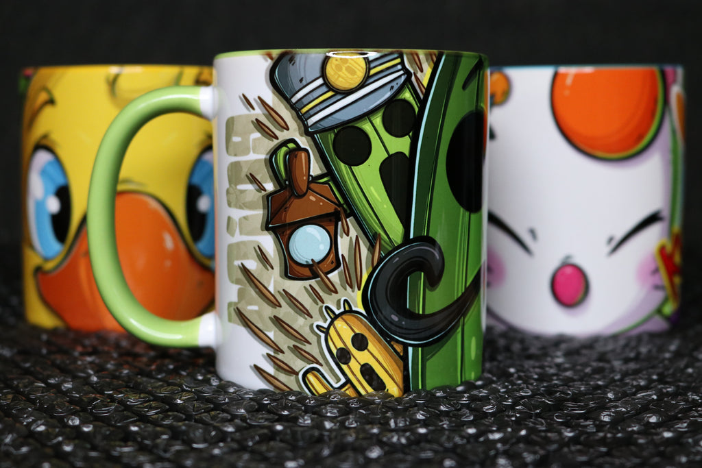 Final Fantasy Cactuar Ceramic Mug – 10,000 Needles! | 11oz Custom Printed
